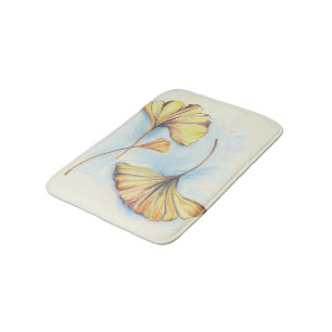Tapis De Bain Golden Autumn Ginkgo