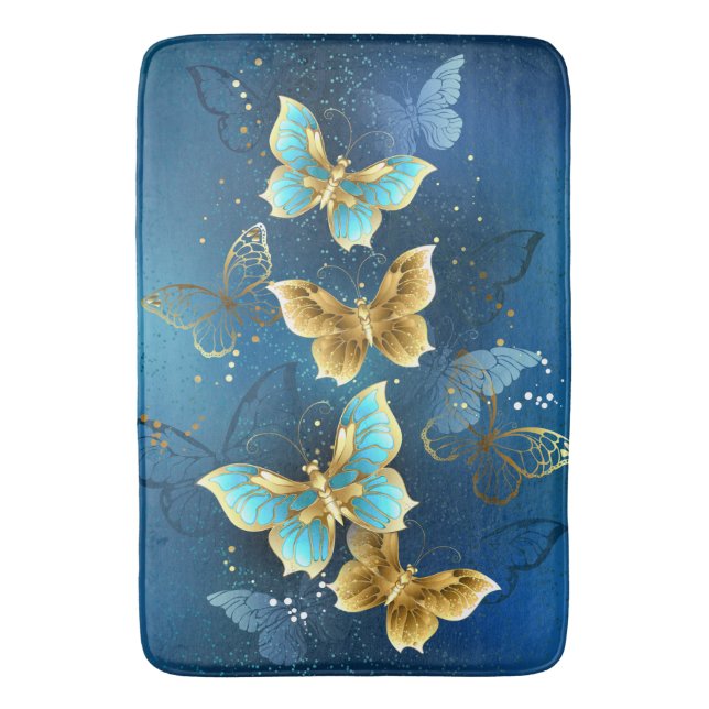 Tapis De Bain Golden butterflies (devant Vertical)