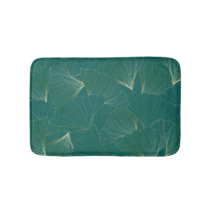 Tapis De Bain Golden Ginkgo Feuille Art Déco