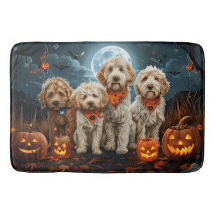 Tapis De Bain Goldendoodle Halloween Éffrayant