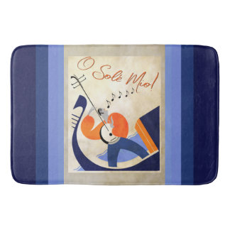 Tapis De Bain Gondolier chantant Art Déco O Sole Mio
