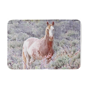 Tapis De Bain Grace sauvage, Stallion rouge Mat de bain