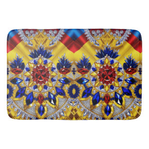 Tapis De Bain Grande natte de bain aux couleurs roumaines