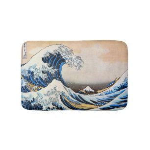 Tapis De Bain Grande vague, Hokusai, Ukiyo-e