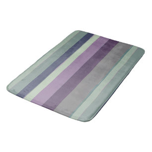 Tapis De Bain Grandes Abstraites violettes, bleues et vertes