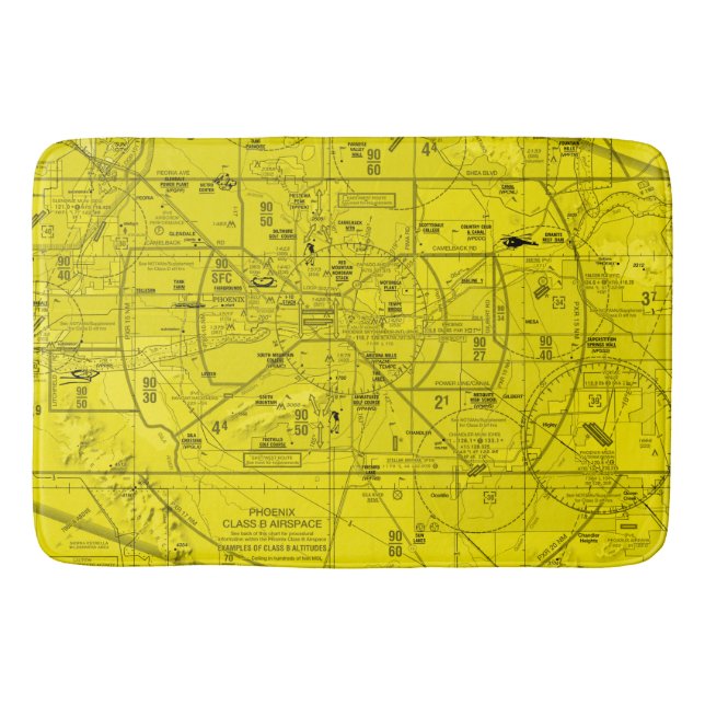 Tapis De Bain Graphique aéronautique (Devant)