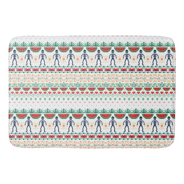 Tapis De Bain Graphique mexicain de Frida Kahlo | (Devant)