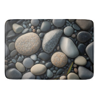 Tapis De Bain Graphique Pierres lissées