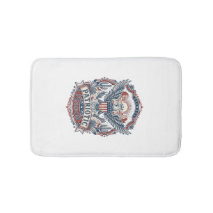 Tapis De Bain Graphique vectoriel de fierté du désert du Sud-Oue