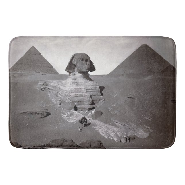 Tapis De Bain Great Sphinx & Gizeh Pyramides Necropolis Egypte (Devant)