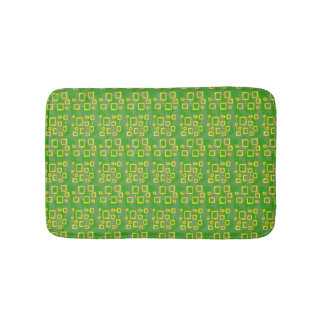 Tapis De Bain Green Geometric Bath Mat