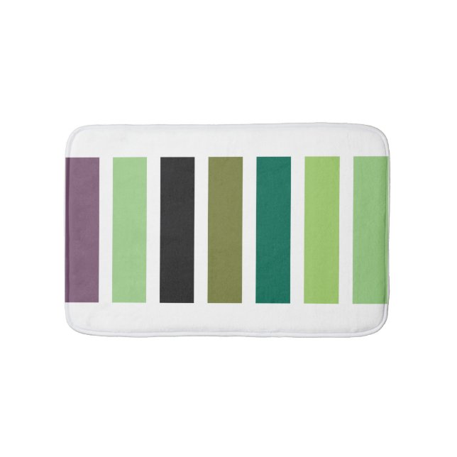 Tapis De Bain Green purple Black Hues (Devant)