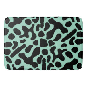 Tapis De Bain Grenouille à tarte verte et noire