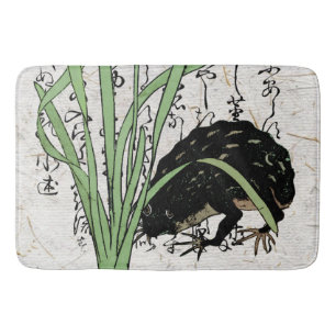 Tapis De Bain Grenouille crapaud botanique japonais du XVIIIe si