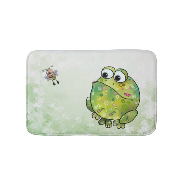 Tapis De Bain Grenouille et abeille (Devant)