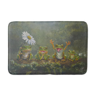 Tapis De Bain grenouilles "Jour de la Marguerite"