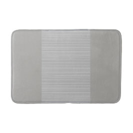 Tapis De Bain Gris et blanc rayures horizontales chic