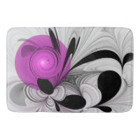 Gris Noir Abstrait Avec Art Fractal Magenta