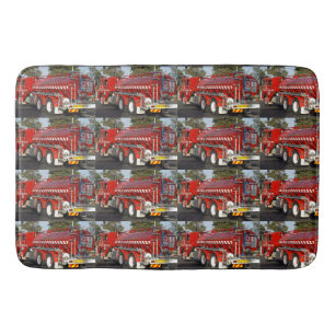 Tapis De Bain Gros Moteur de feu rouge,
