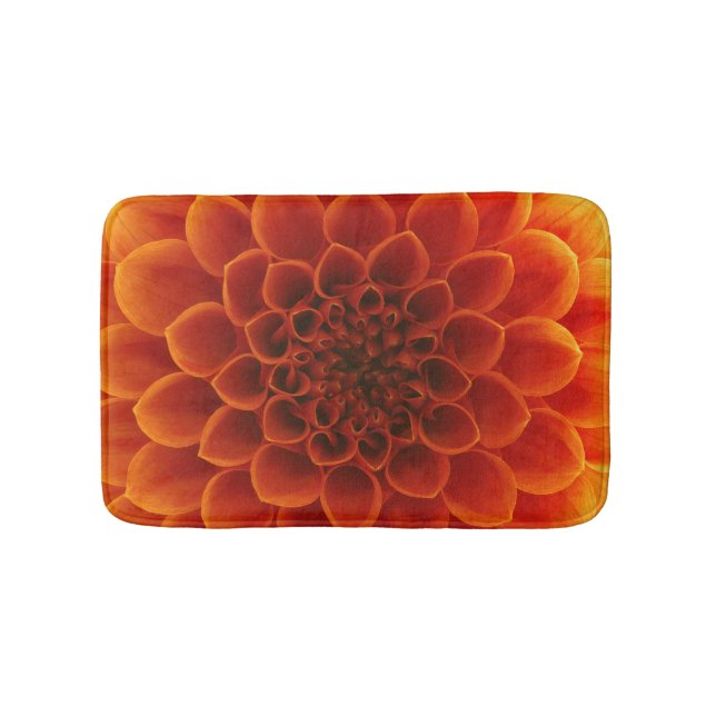 Tapis De Bain Gros plan détaillé d'une fleur. (Devant)