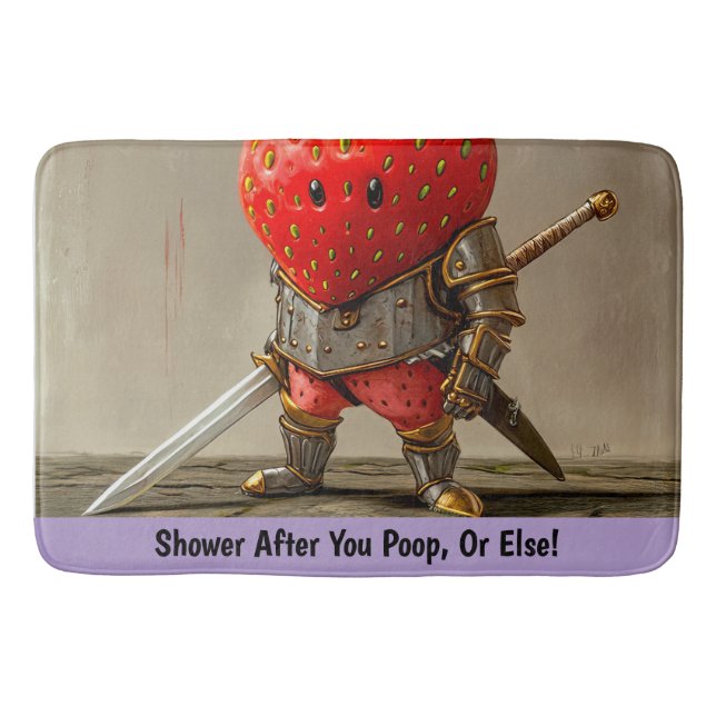 Tapis De Bain Guerrier de fraises (Devant)