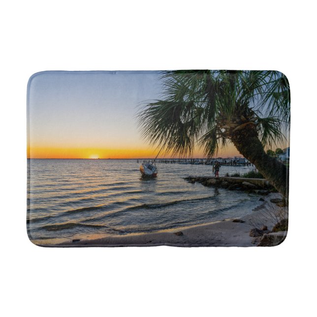 Tapis de bain Gulf Breeze Floride Coucher de solei (Devant)