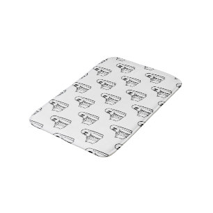 Tapis De Bain Halloween, Blancs Fantômes, Tricoter Ou Traiter, B