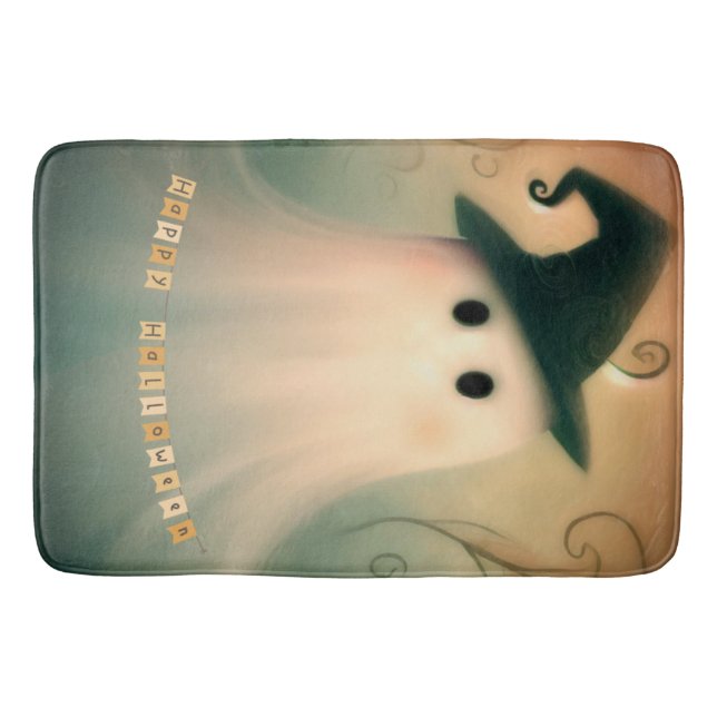 Tapis De Bain Halloween/Fantôme/Automne/Ornement capricieux (Devant)