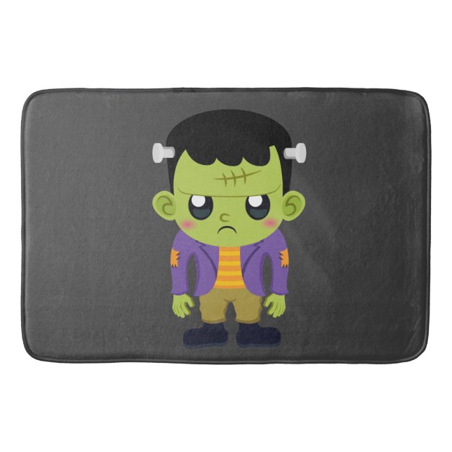 Tapis De Bain Halloween monstre Frankenstein Green (Devant)