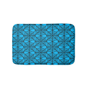 Tapis De Bain Halloween Spider Webs sur Blue