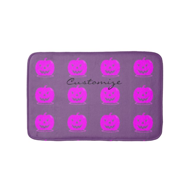 Tapis De Bain Halloween Thunder_Cove de Jack rose olantern (Devant)