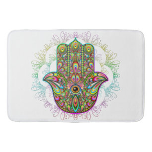 Tapis De Bain Hamsa Fatma Main Psychedelic Art
