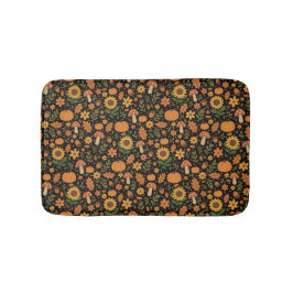 Tapis De Bain Hand Drawn Rustic Fall Pattern Bath Mat
