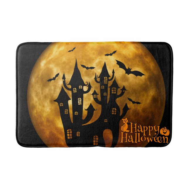 Tapis De Bain Happy Halloween (Pleine lune) (Devant)