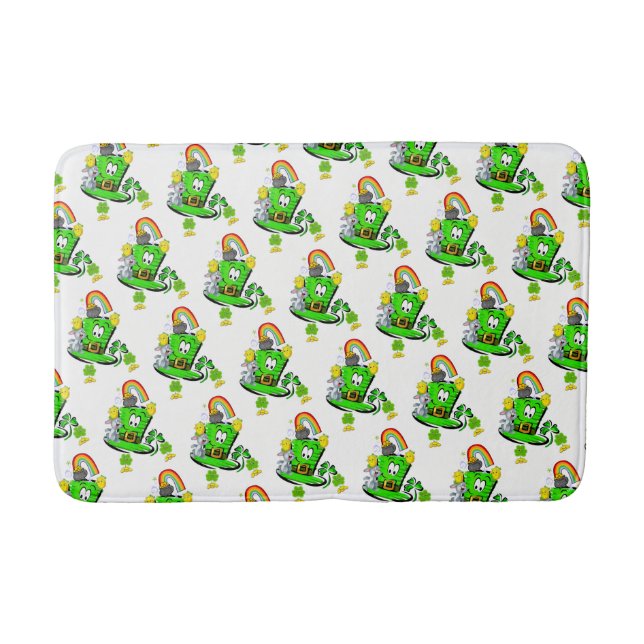 Tapis De Bain Happy St. Patrick's Day Rabbit Bathmats (Devant)