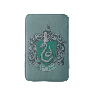 Tapis De Bain Harry Potter   Slytherin Crest Green