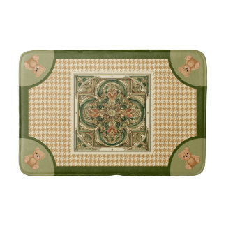 Tapis De Bain Haut Houndstooth,