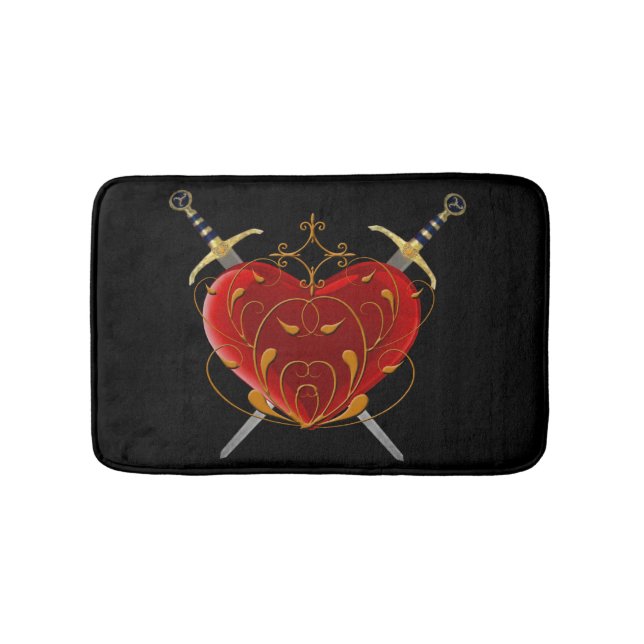 Tapis de bain Heart And Daggers (Devant)