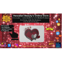 Heart Magic Love Bath Mat with a White Background