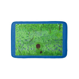 Tapis De Bain Hédghogs de Bluebell Woodland