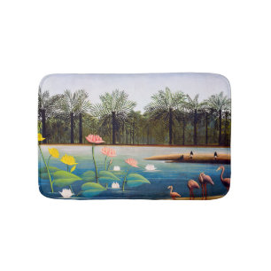 Tapis De Bain Henri Rousseau - Les Flamants roses