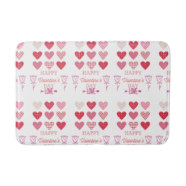 Tapis De Bain Heureuse Sainte-Valentin mon amour (Devant)