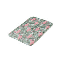 Hip Flamants roses roses Palm Leafs Art Motif