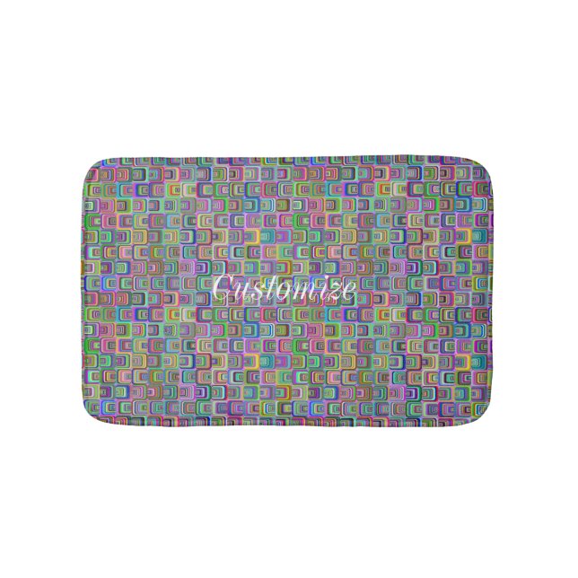 Tapis De Bain Hippie Super de style psychédélique Thunder_Cove (Devant)