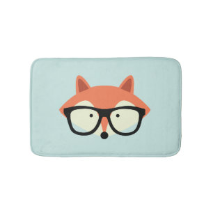 Tapis De Bain Hipster Red Fox