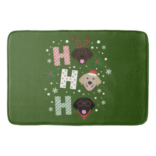 Tapis De Bain Ho Ho Labrador Retriever Joyeux Noël