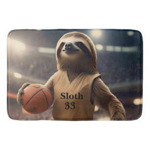 Tapis De Bain Hoops and Hangs : Le Slam Dunking Sloth,