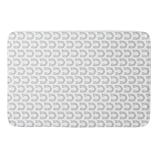Tapis De Bain Horse Riding Gang Horseshoe Imprimer (Devant)
