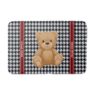 Tapis De Bain Houndstooth Bear Home,