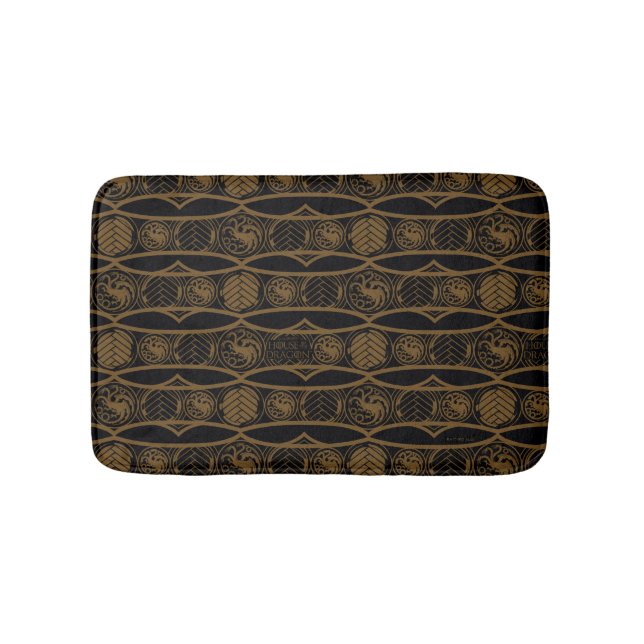 Tapis De Bain HOUSE of the Dragon | Targaryen Stripe Pattern (Devant)